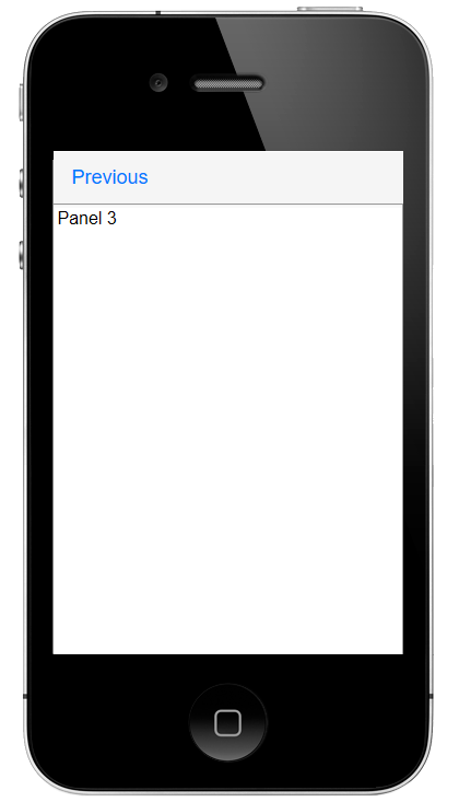 A functioning 'Previous' button